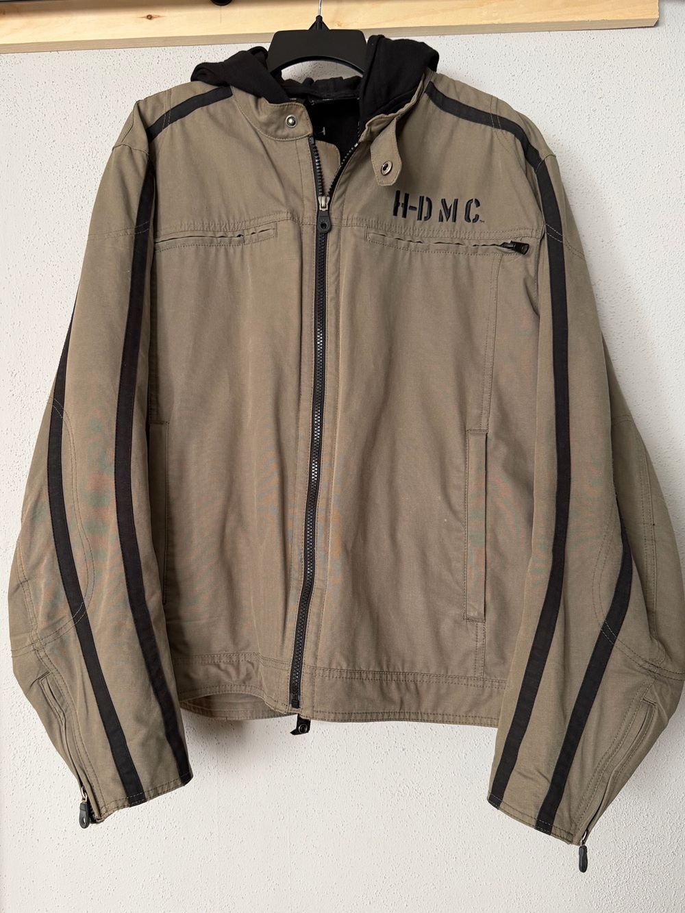 Harley-Davidson Men's 3-in-1 Canvas Modular Hooded Casual Riding Jacket XL